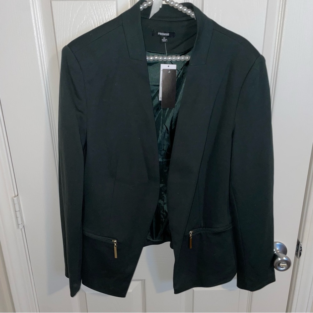 NWT Premise Dark Green Blazer